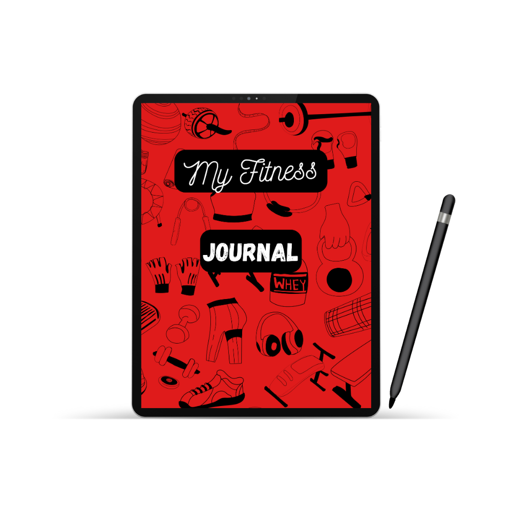 Fitness Journal Planner (Red)