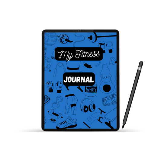 Fitness Journal Planner (Blue)